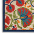 Red and Multicolor Indoor Outdoor Runner Rug